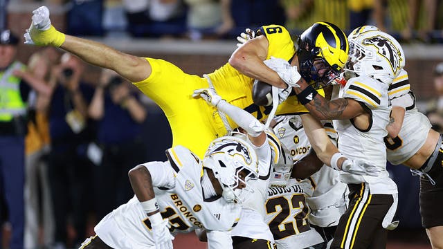 Controversial, second-chance Hail Mary lifts No. 16 Michigan over WMU