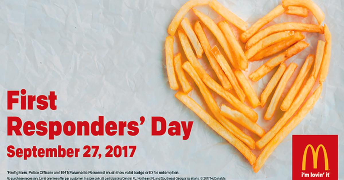 Mcd Food Rescue Program McDonald's offering free meals to Hurricane Irma first responders | FOX ...