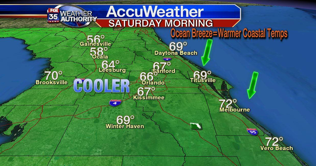 Front moves through, bringing cooler weather to Central Florida this ...