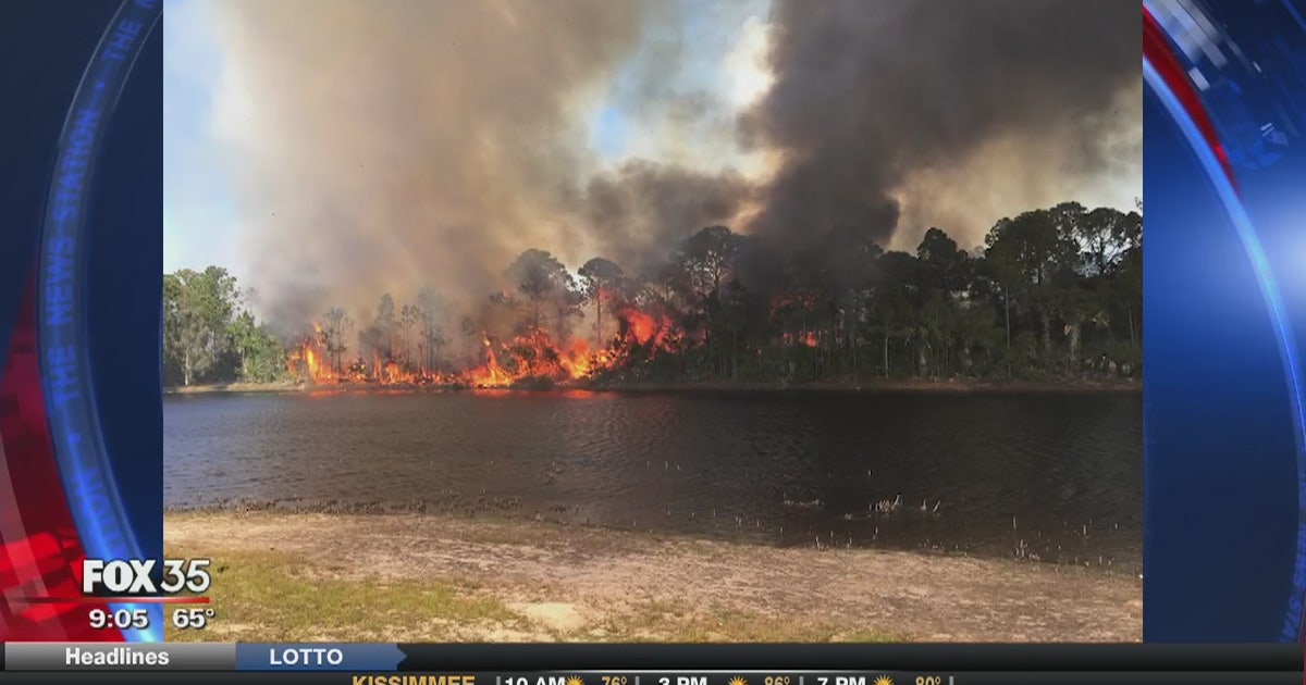 Fire crews get brush fire under control | FOX 35 Orlando