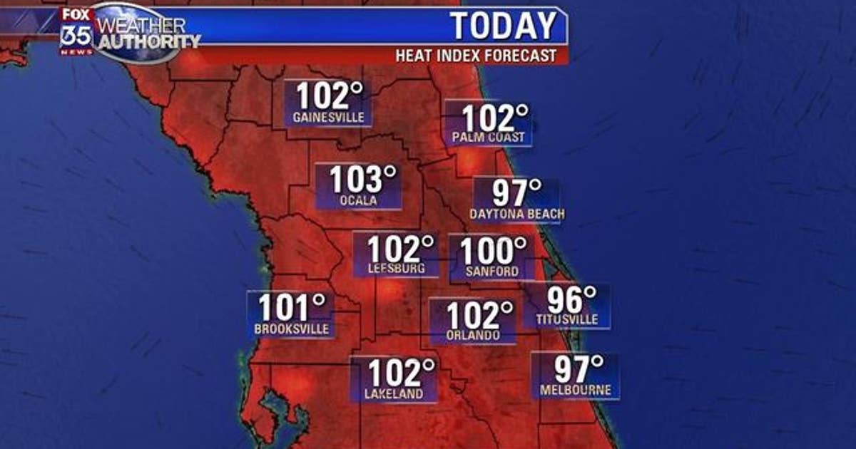 The heat is on: Triple digit temperatures across Central Florida on ...