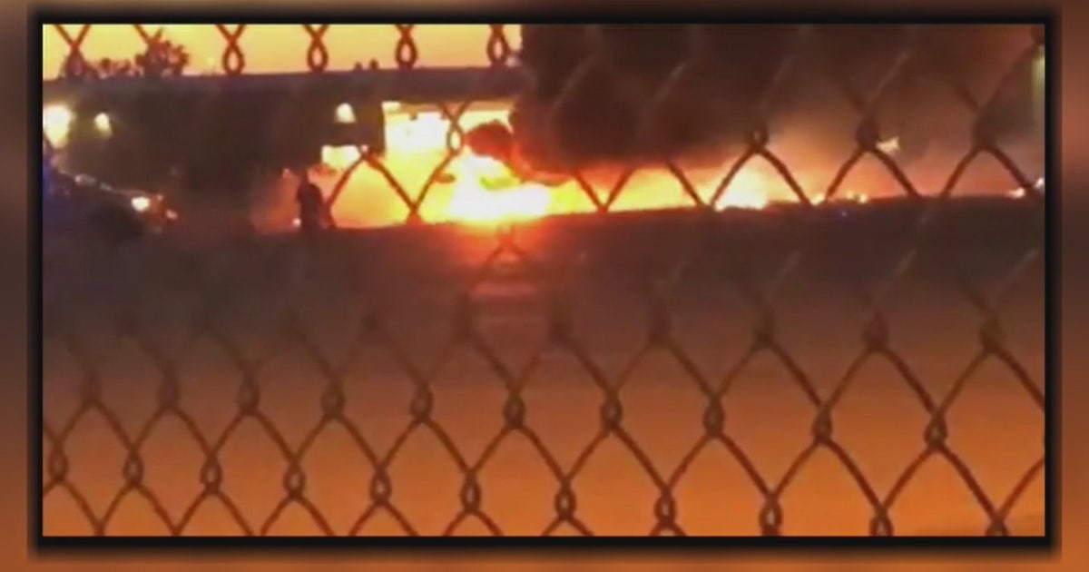 Pilot killed in fiery plane crash at Fullerton airport | FOX 35 Orlando