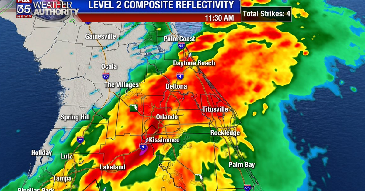 Severe weather possible as storms move through Central Florida | FOX 35 ...