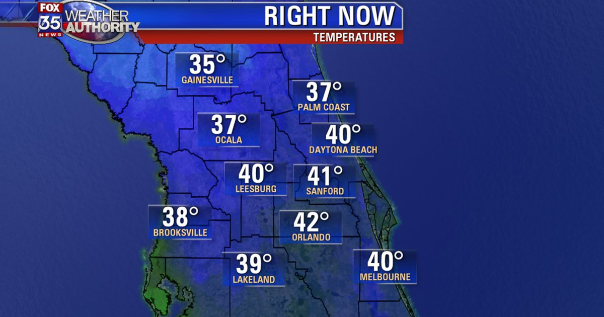 Cold temperatures arrive in Central Florida | FOX 35 Orlando