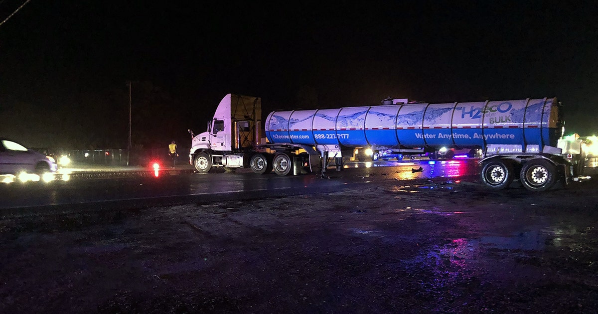 3, including child, hospitalized after crash with tanker | FOX 35 Orlando