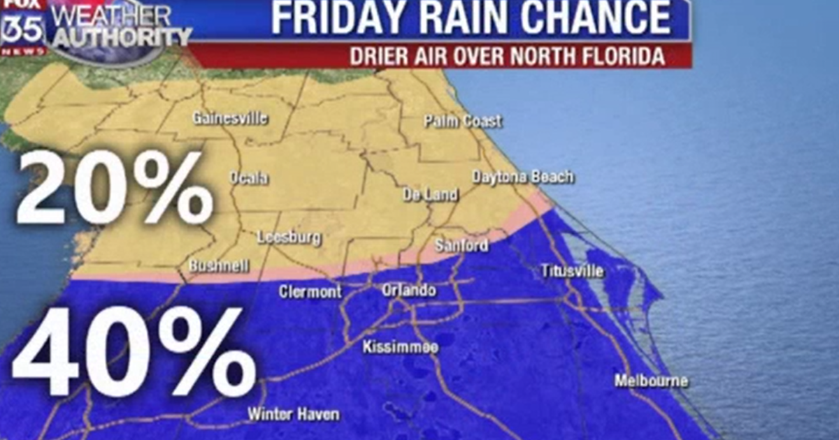 Rain expected to dampen Central Florida this weekend | FOX 35 Orlando