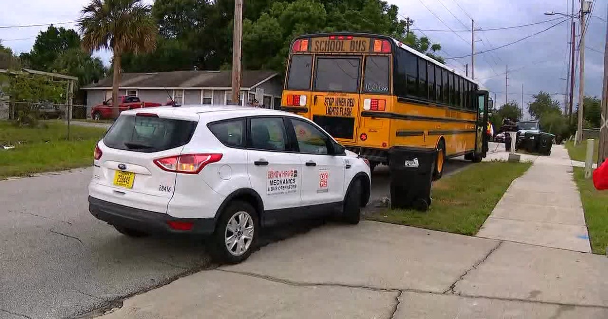 Children injured after school bus collides with truck | FOX 35 Orlando