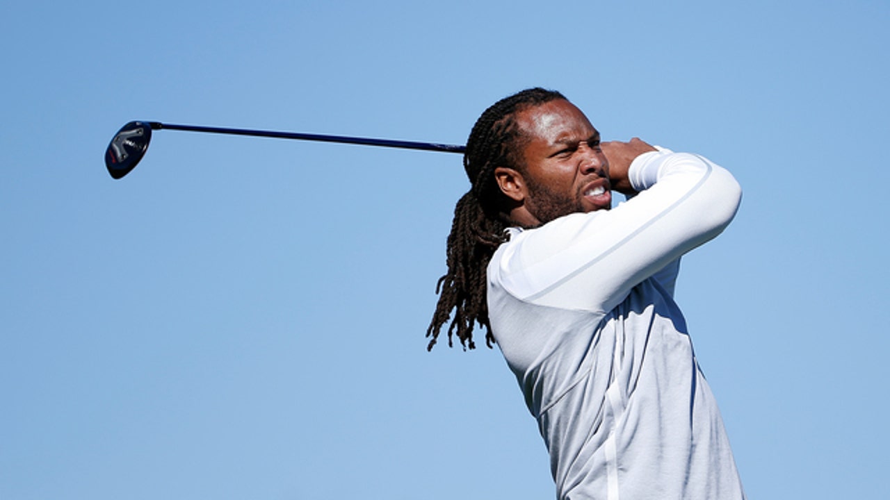 Say what? Reports say Larry Fitzgerald makes hole-in-one while golfing with President Obama image pic