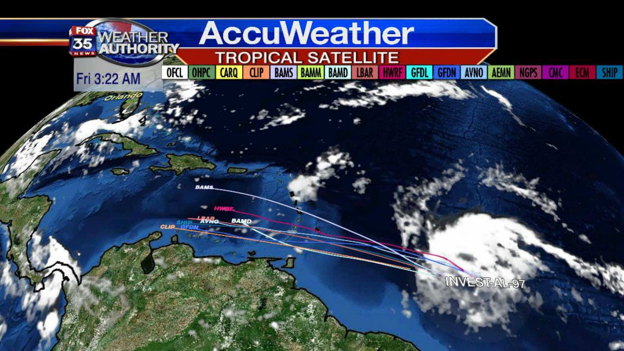 Tropical disturbance forms over Atlantic