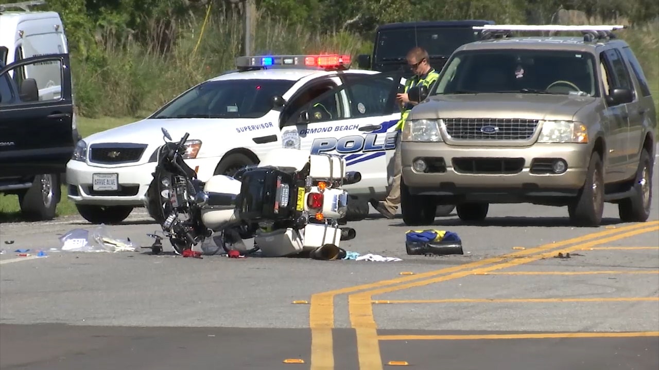 Ormond Beach motorcycle officer injured in crash