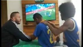 Watch how these friends help deaf-blind Brazil fan experience World Cup goal