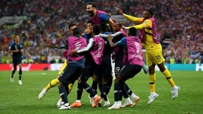 France wins 2nd World Cup title, beats Croatia 4-2