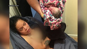Woman who didn't know she was pregnant gives birth in bathroom