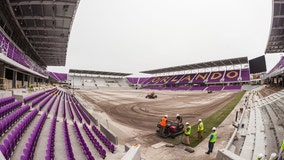 Grass installation begins at Orlando City soccer stadium