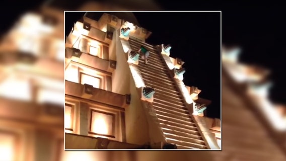 Viral Video: Man climbs Mexico Pavilion pyramid at Epcot