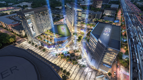 Orlando Magic entertainment complex progressing