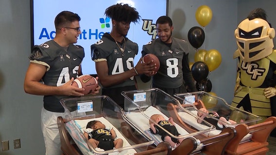 UCF football making a difference for patients at AdventHealth