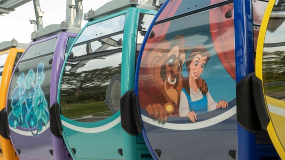 Disney World unveils colorful gondolas, which will transport guests between parks and hotels