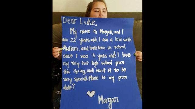 Ardrey Kell HS student with autism asks Panther's Luke Kuechly to prom