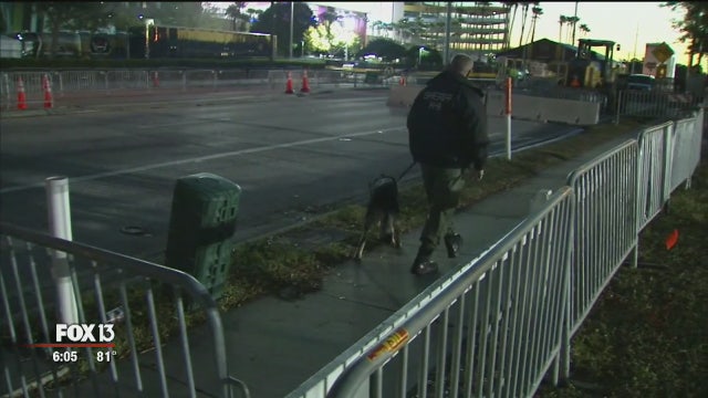 Security tight for this week's Bucs game
