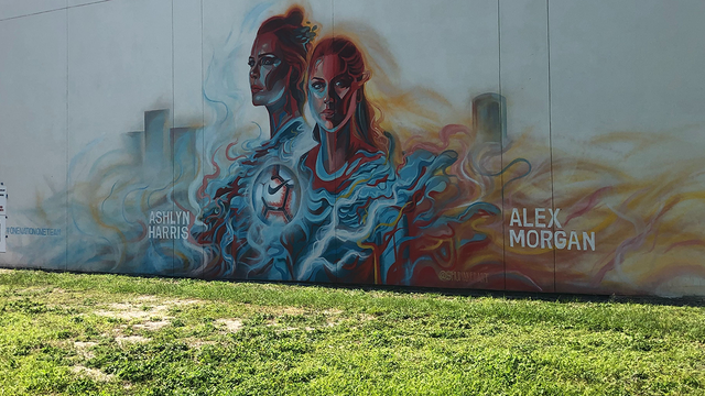 Downtown Orlando mural highlights players on Women's World Cup Team