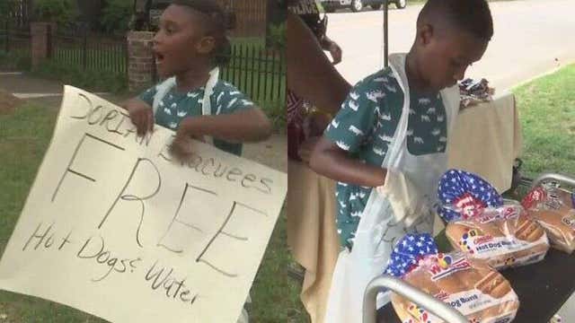 Boy uses money saved for Disney World trip to feed Hurricane Dorian evacuees