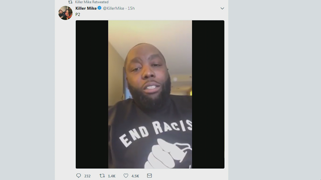 Atlanta rapper Killer Mike takes to social media after NRA backlash