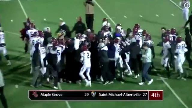 Maple Grove scores 3 touchdowns in final minute for comeback win