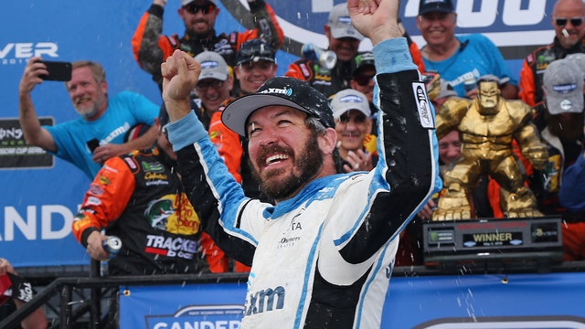 Truex wins 2nd career Monday NASCAR race at Dover