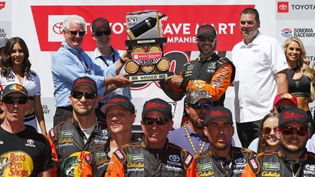 Martin Truex Jr. holds off KyBusch to defend Sonoma title