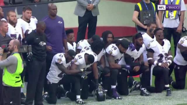 Dozens of NFL players and coaches protest during national anthem Sunday