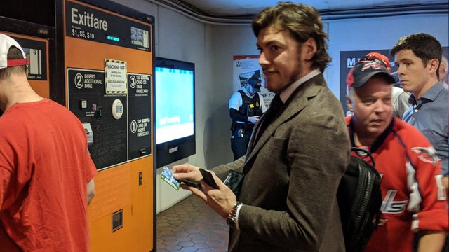 Caps' T.J. Oshie, Matt Niskanen ride Metro again for Game 4; Oshie short 35 cents on exit fare