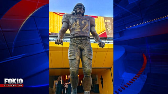 Arizona State unveils Tillman statue at Sun Devil Stadium
