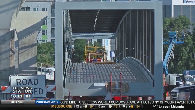 Watch for road closures between Orange and Garland Avenue