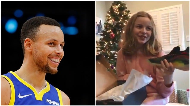 Curry for three: Warriors star delivers on another promise to Napa girl upset over shoe sizes