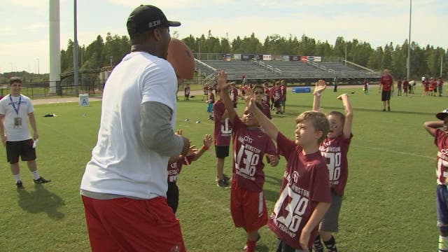 Jameis Winston: A kid at his own camp