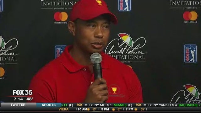 Tiger Woods announces he'll play in Arnold Palmer Invitational