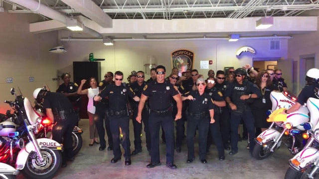 Norfolk Police Department puts on the moves in viral 'Uptown Funk' lip sync battle video