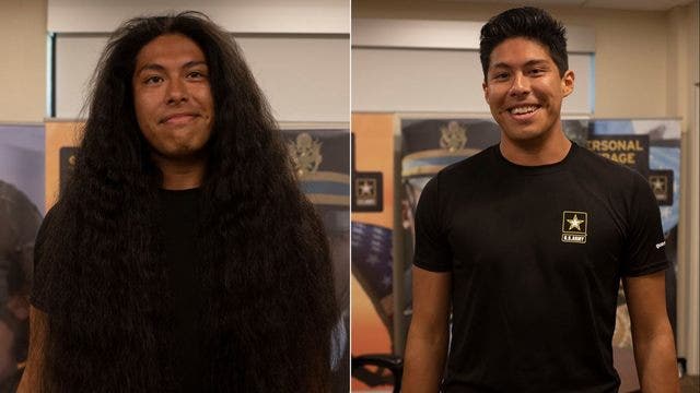 New US Army soldier gets first haircut in 15 years to join military