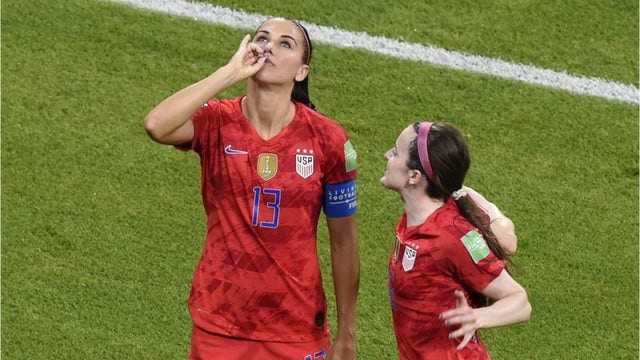 Alex Morgan says 'tea' celebration criticism amounts to double standard: 'I'm a little taken aback'