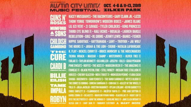 Austin City Limits Music Festival 2019 lineup announced