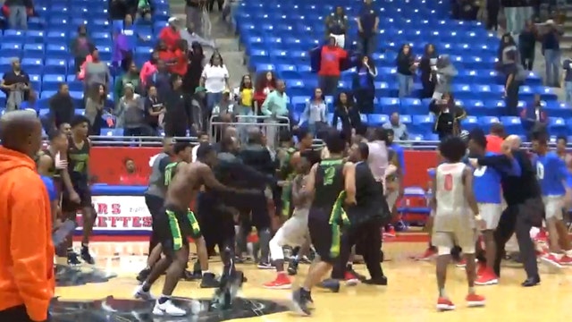 North Texas high school basketball game ends with brawl
