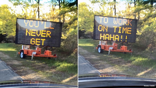 Prince George's County roadside-message board taunts drivers