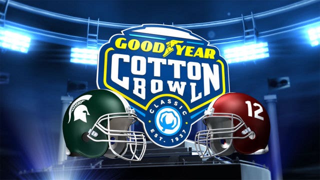 Alabama knocks out Michigan State 38-0 in Cotton Bowl