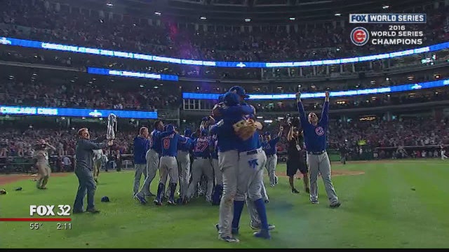 Cubs win 1st Series title since 1908, beat Indians in Game 7