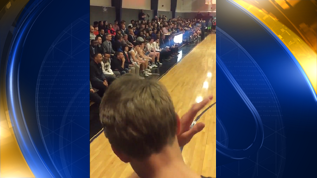 Steph Curry's high school jersey retired, but daughter Riley steals spotlight