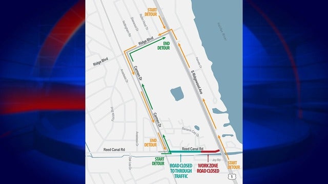 Section of Reed Canal Road closed for three weeks