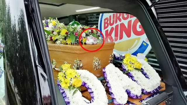 Burger King lover's last wish stuns workers as hearse rolls by for one final bacon cheeseburger
