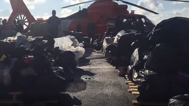 Coast Guard offloads $350M worth of cocaine, marijuana in Port Everglades