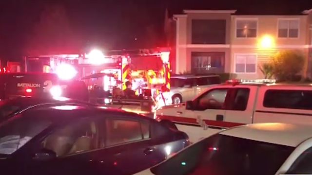 Man taken to hospital after fire breaks out at apartment in Seminole County